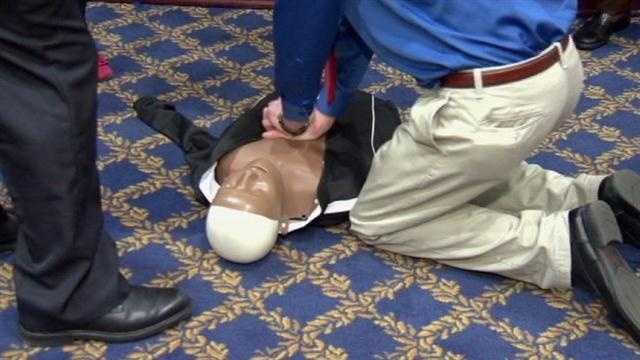 In Annapolis, lawmakers in the Senate and the House of Delegates have introduced a law that will make learning hands-only CPR training a high school graduation requirement.
