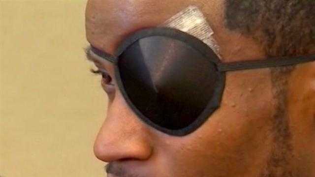 Joshua Caesar lost sight in one eye after the beating by Alexander Kinyua. 
