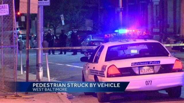 Pedestrian Hurt In West Baltimore Crash