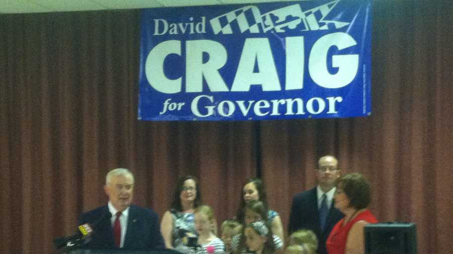 Harford County Executive David Craig announces his candidates for governor.