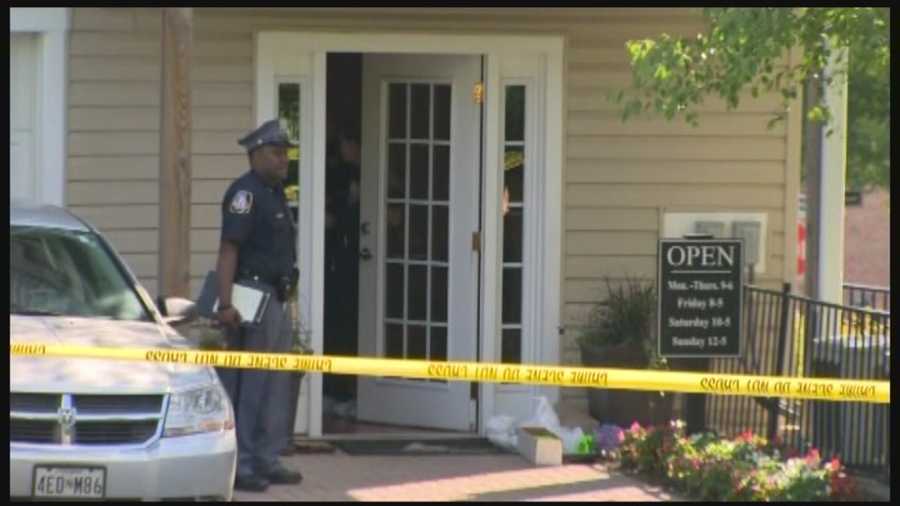 Baltimore County police are investigating the death of a woman found in a rental office in Reisterstown.