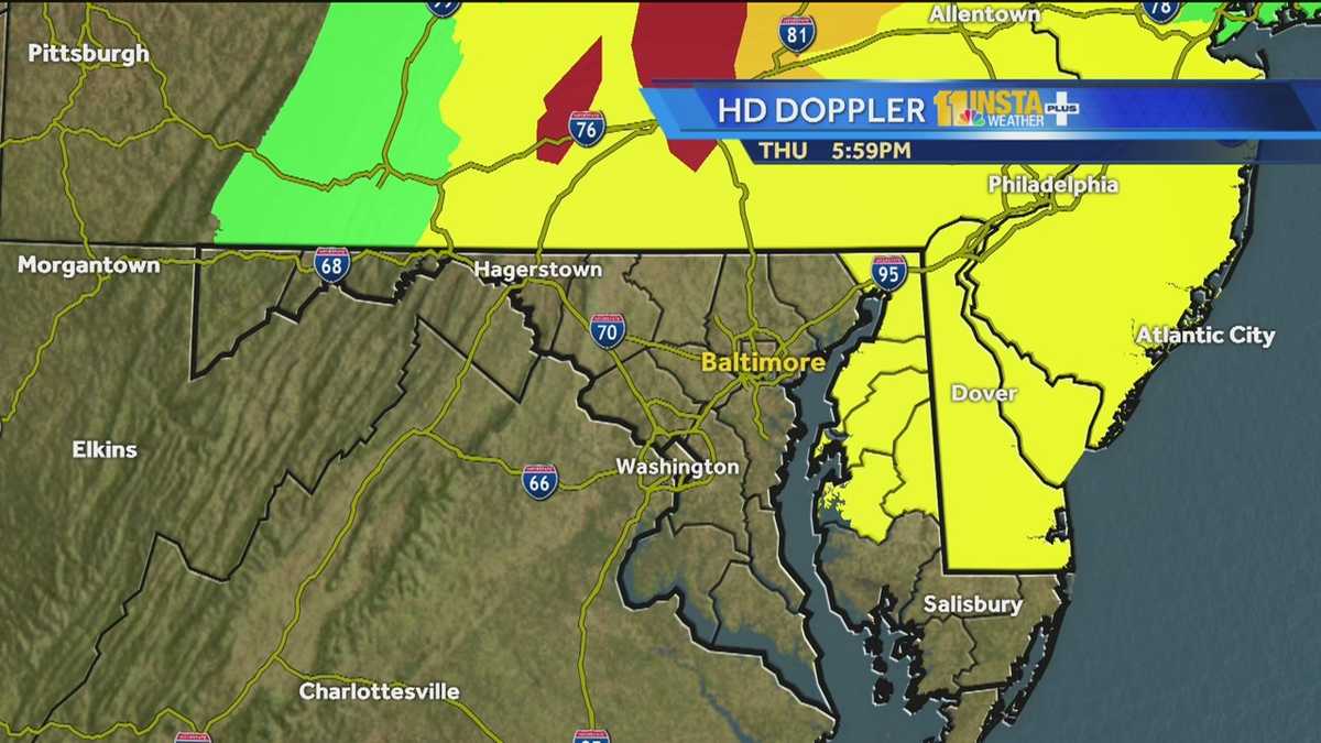 Tornado Watch scaled back in Maryland