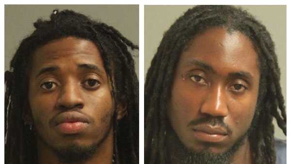 Police said Tyrone Eugene Johnson, 22 (left), and William Ashley Johnson, 26 (right), were arrested and face drug charges.