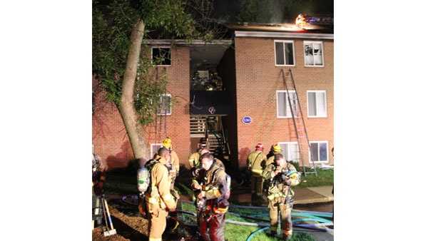 Images: Columbia apartment fire displaces residents