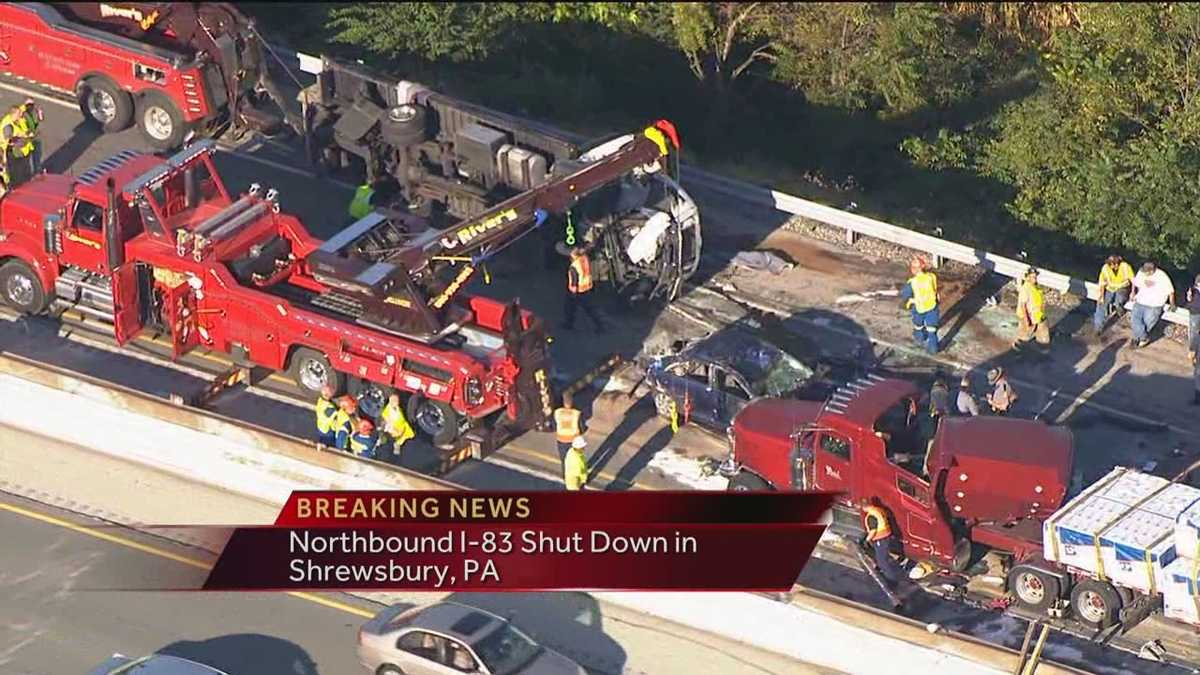 Images Multivehicle crash closes northbound I83