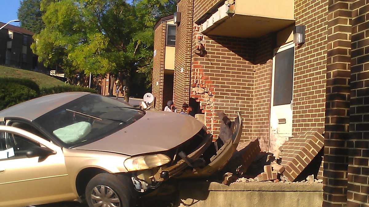 Car Crashes Into Apartments In West Baltimore