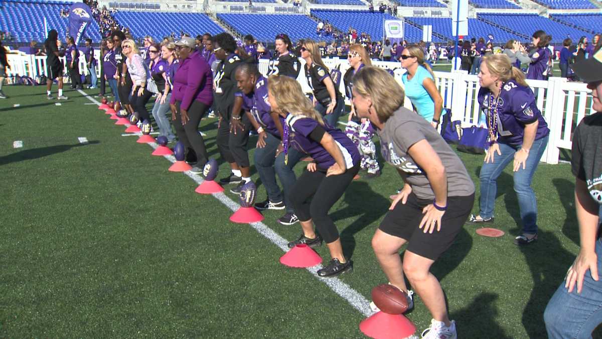 Ladies enjoy Ravens' Purple Evening