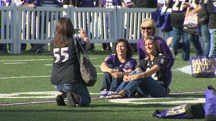 Ladies enjoy Ravens' Purple Evening