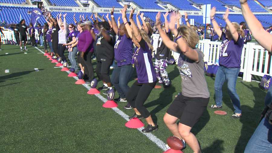 Ladies enjoy Ravens' Purple Evening