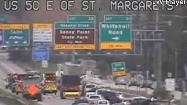 2 lanes open after crash closes US Route 50 east
