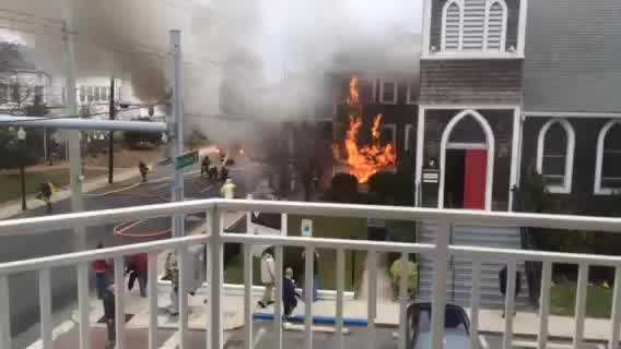 Video of a fire that consumed a church in Ocean City. Video courtesy Don Bowden.