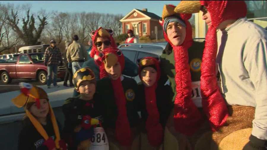 In Towson, 3,000 runners participated in the 2013 Turkey Trot, braving the cold temperatures.