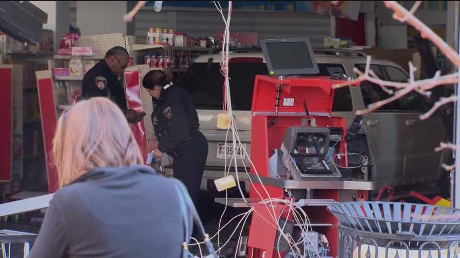 SUV crashes into downtown CVS; 3 injured