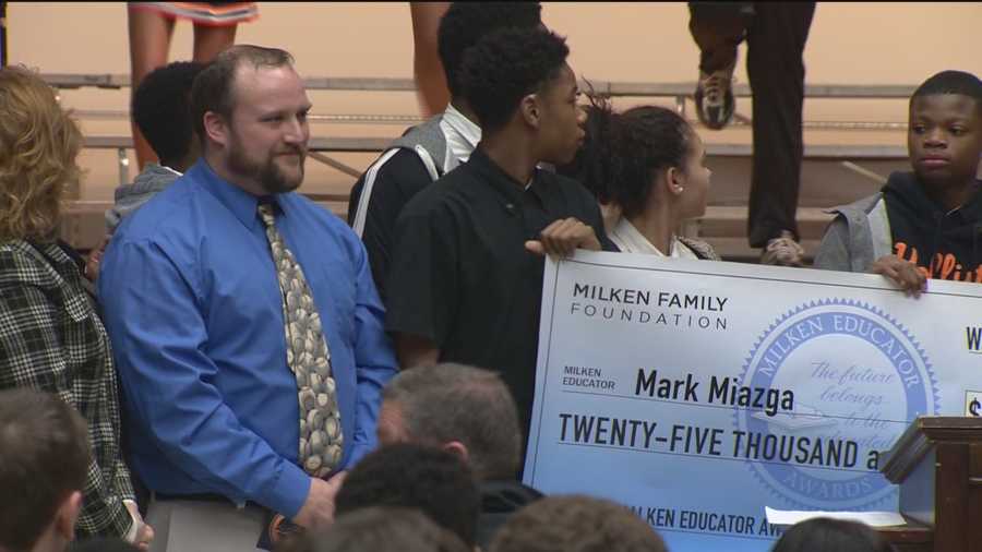 BA Baltimore City College High School teacher found out on Thursday he was one of the winners of the Milken Educator Award.