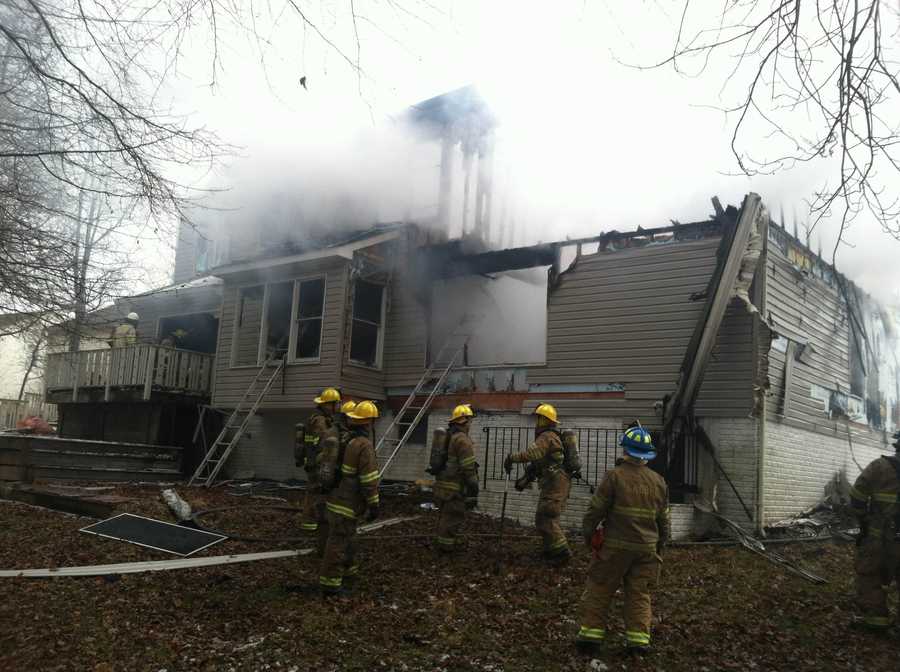 In photos Severn house fire