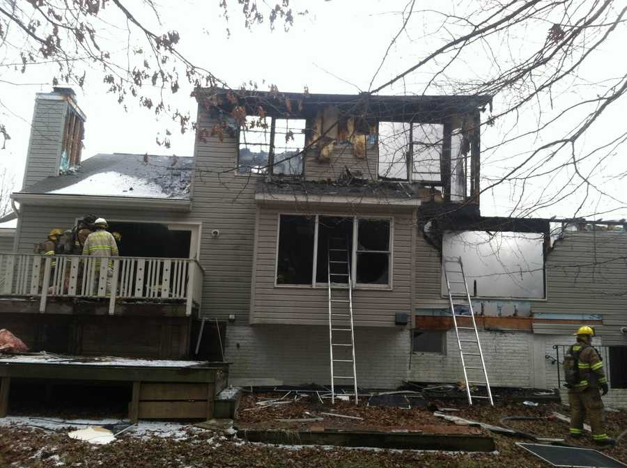 In photos Severn house fire