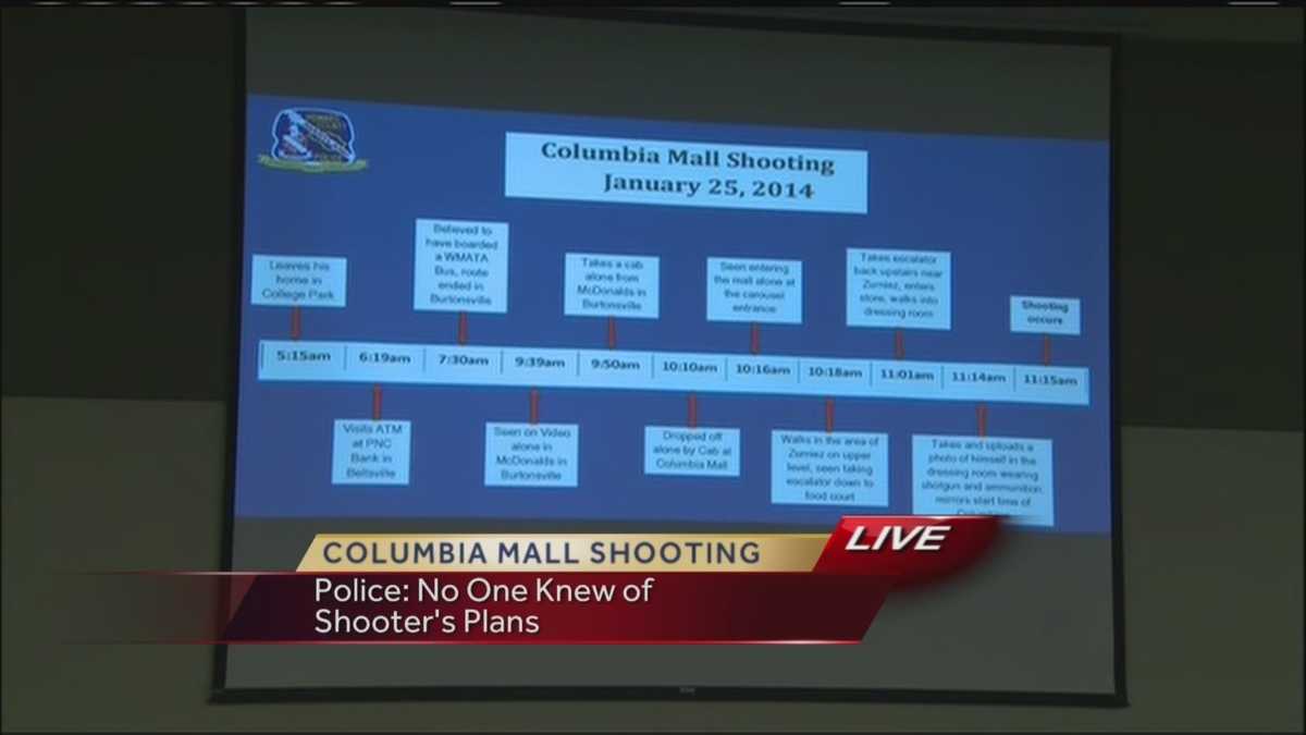 Photos: Howard County police show Columbia mall shooting timeline