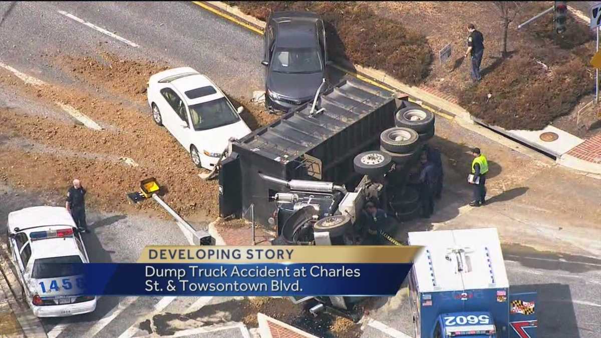 Serious crash forces street closures in Towson