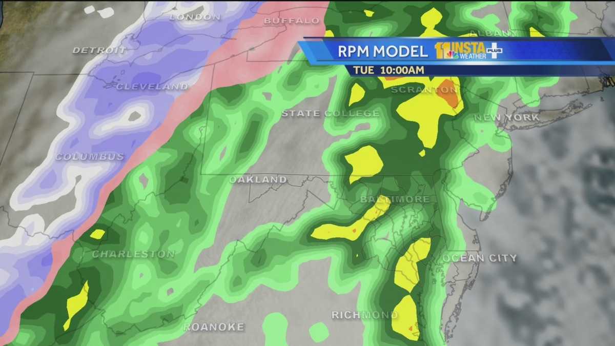 Images Hour by hour storm forecast maps