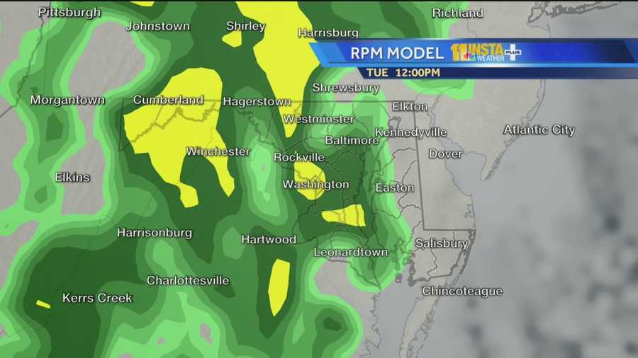Maps Rain forecast hour by hour