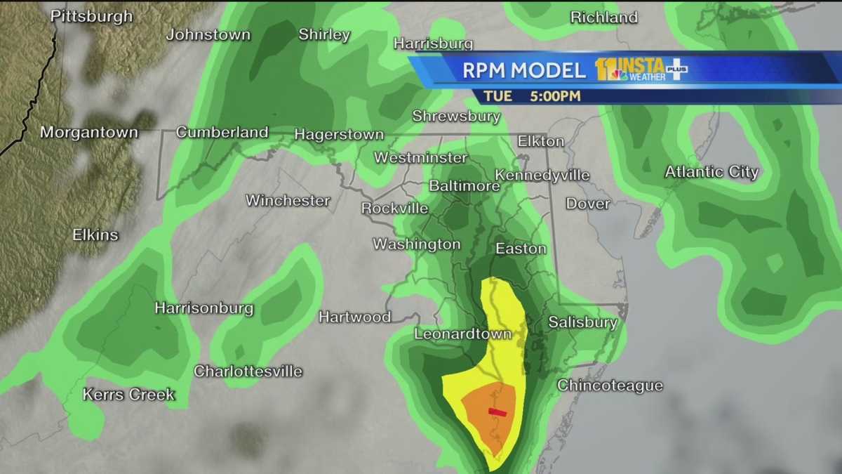 Maps: Rain forecast hour by hour