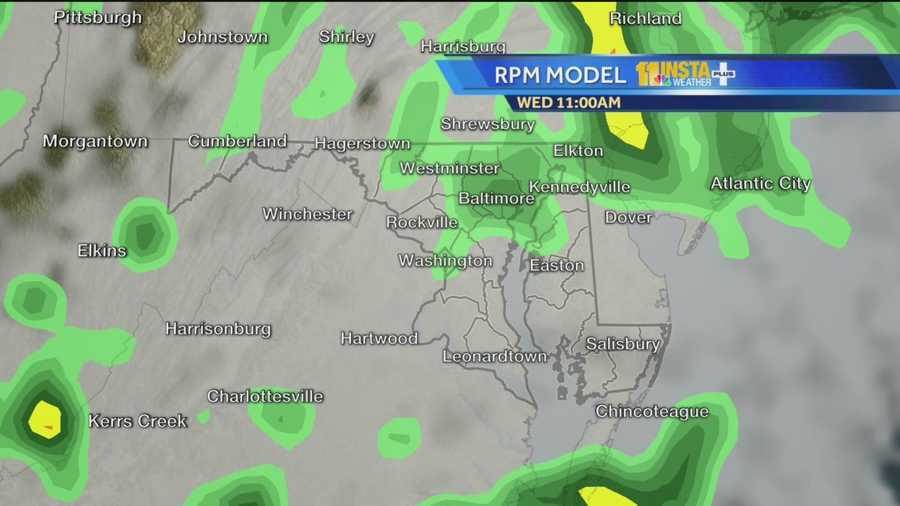 Maps Rain forecast hour by hour