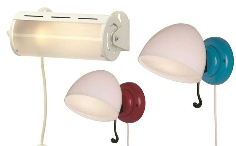 Ikea wall deals lamp plug in