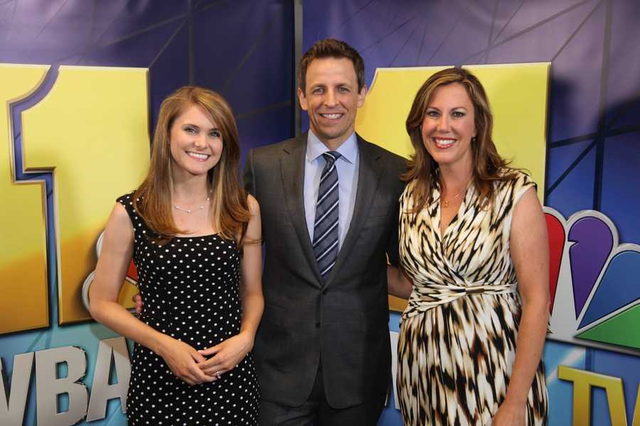 Images NBC Late Night's Seth Meyers visits WBALTV 11