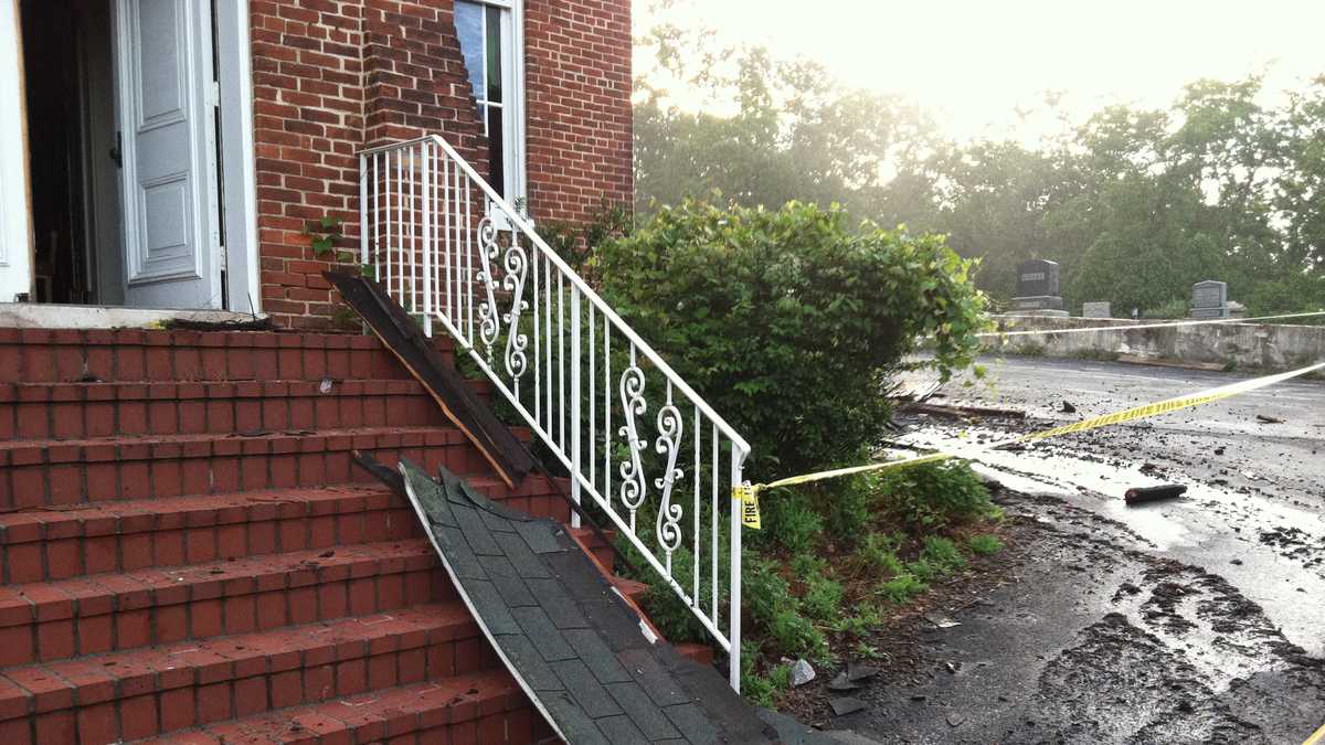 Storms, lightning cause damage in Baltimore area