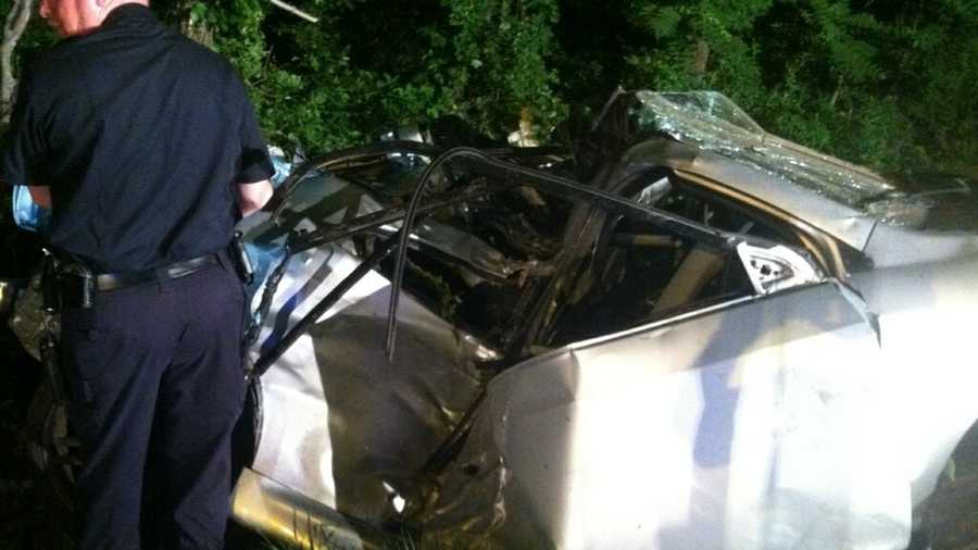 Glen Bernie fatal crash scene