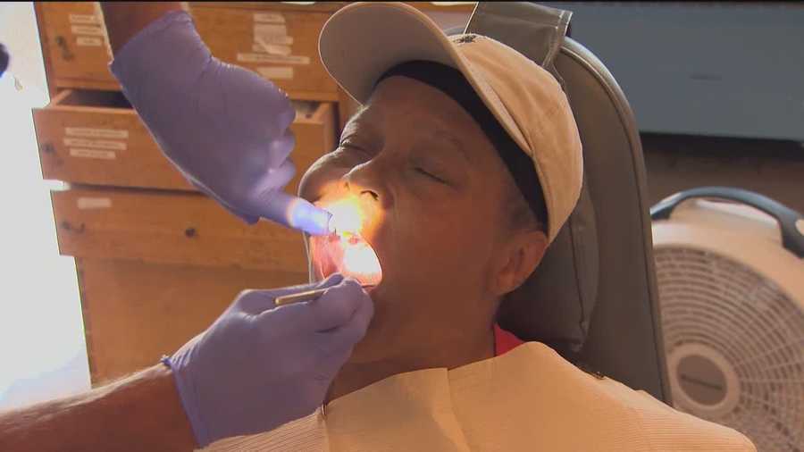 A free dental care clinic quickly filled up slots to treat adults in need.
