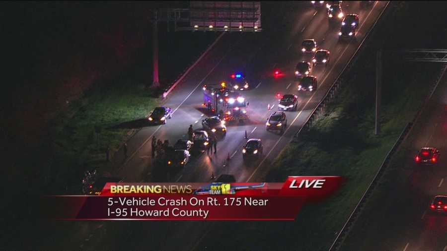5 cars collide on Route 175 in Jessup