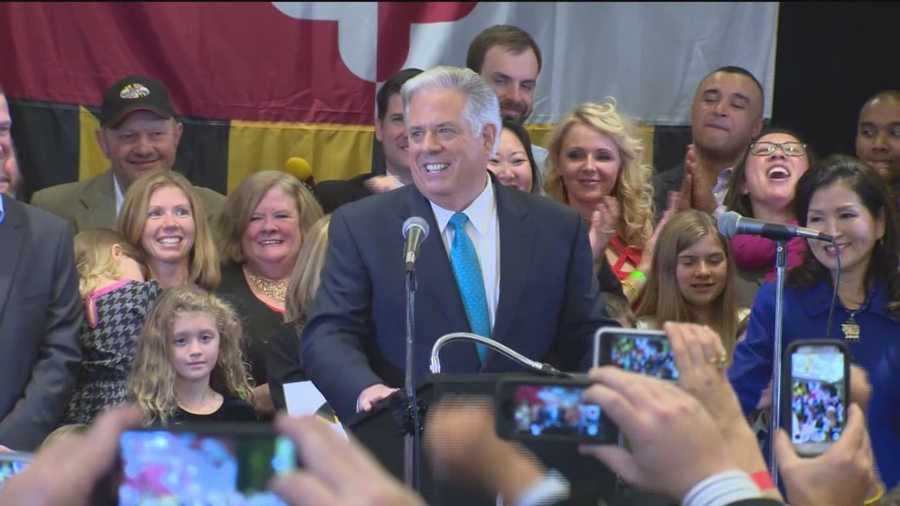 Larry Hogan stresses his desire to put together a bipartisan administration, saying he would be the governor for all Marylanders.
