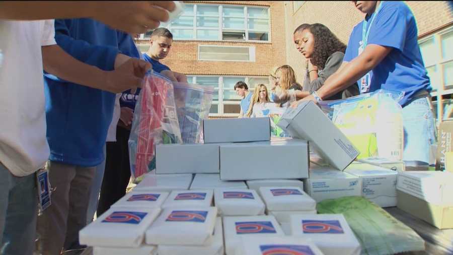 Students help homeless, get Ravens Honor Row