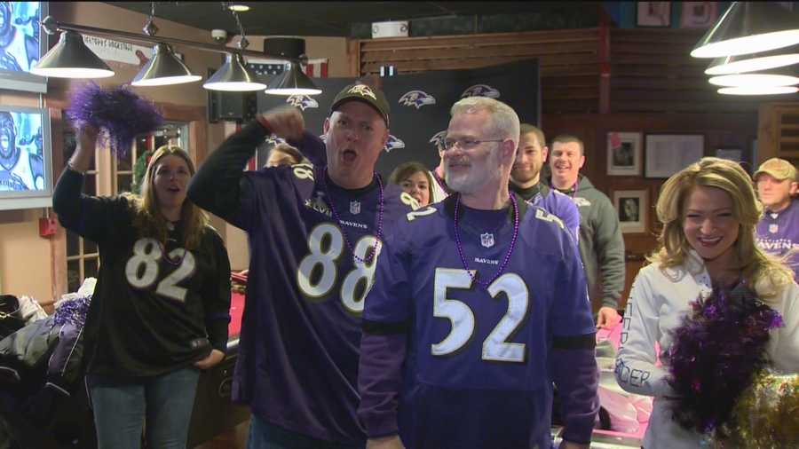 Ravens fans show off their purple pride
