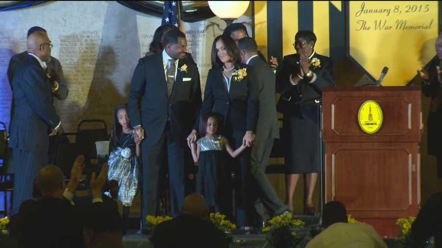 Marilyn Mosby is introduced Thursday as Baltimore City's new state's attorney.
