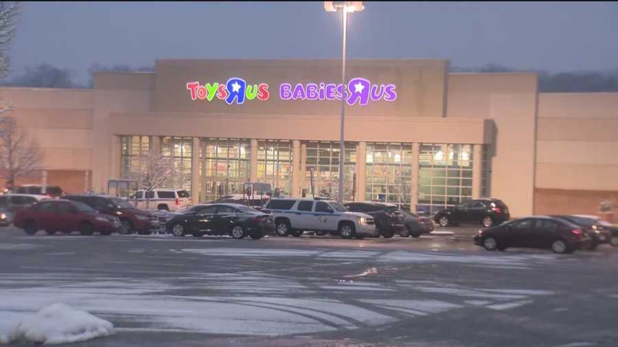 Police say they got a call for a robbery in progress at the Toys R Us/Babies R Us at the Towson Place shopping center.