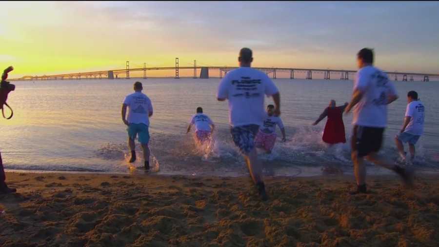 Some 7,000 plungers will head into the chilly waters of the Chesapeake Bay this weekend to raise money for the Special Olympics of Maryland.
