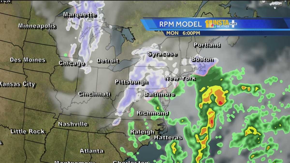 HourbyHour snowfall forecast maps