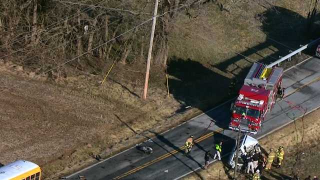 SUV driver dies in crash with school bus
