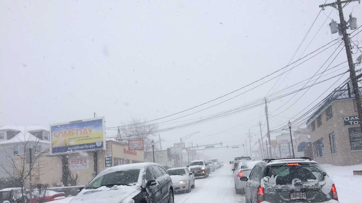 Photos Saturday Snowfall in Maryland