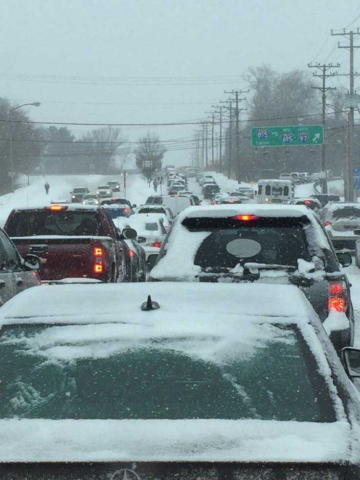 Photos: Saturday Snowfall In Maryland