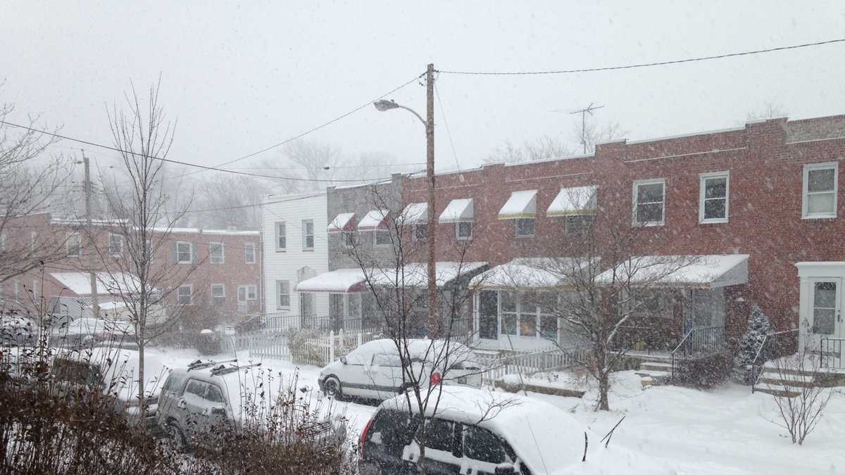 Photos Saturday Snowfall in Maryland