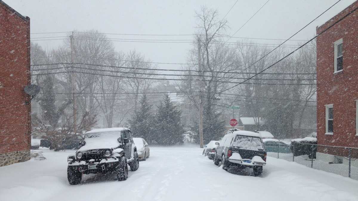 Photos Saturday Snowfall in Maryland