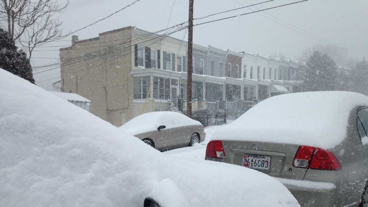 Photos Saturday Snowfall in Maryland
