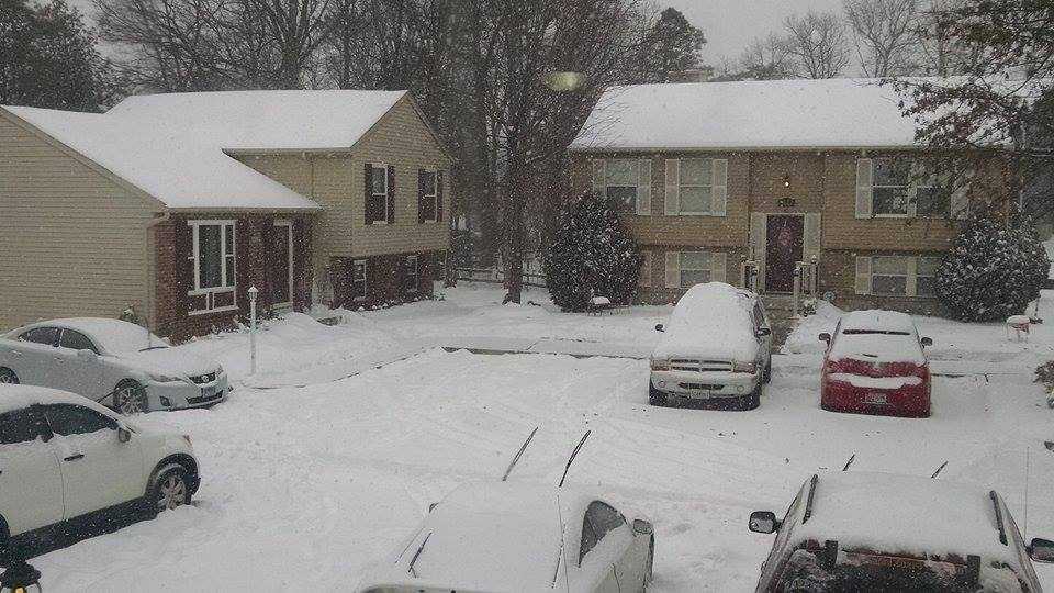 Photos Saturday Snowfall in Maryland