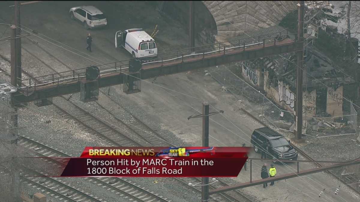 Man struck by train equipment in Baltimore