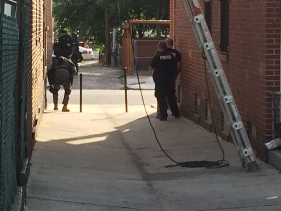 Images East Baltimore shooting