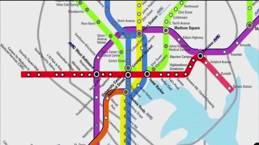 Gov. Larry Hogan made the announcement while revealing plans to spend nearly $2 billion on roads, highways and bridges throughout Maryland. But he said The Red Line light rail project in Baltimore will not proceed as it's currently designed.