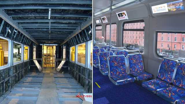 MTA refurbishing dozens of light rail cars